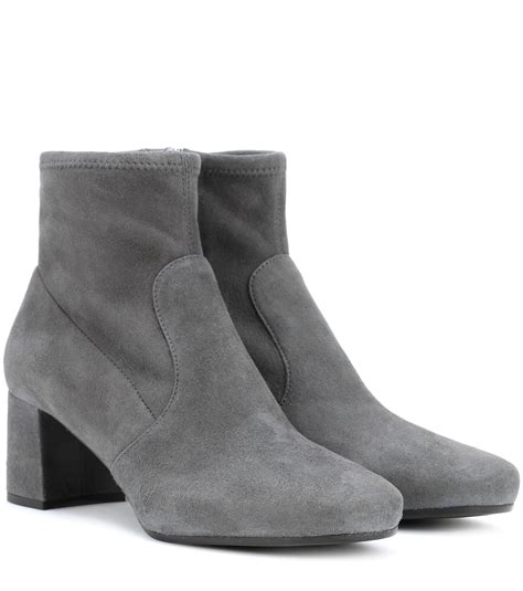 prada ankle boots grey|Prada black ankle boots sale.